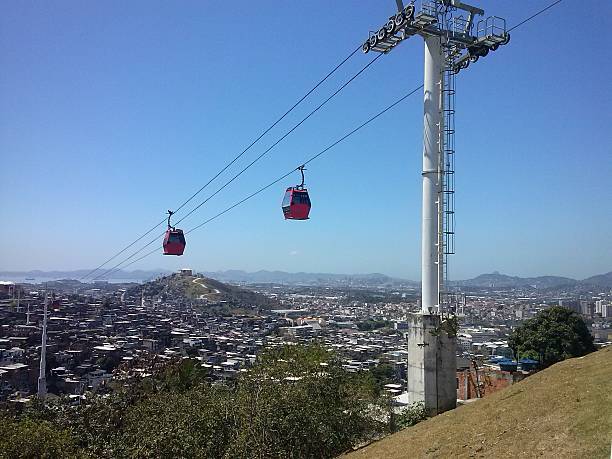istock Traveling by cable car gondolas slum German 520788453