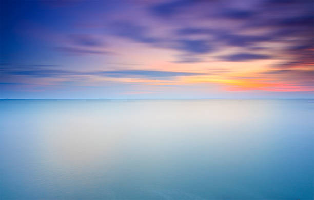 istock Long Exposure of soft sunset for background 520791588