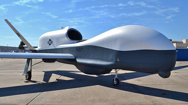 MQ-4C Triton Drone stock photo
