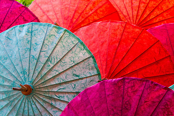 istock Umbrellas in Chiang Mai, Thailand. 520791920