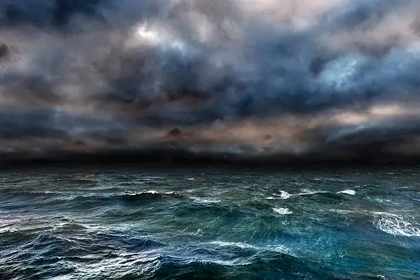 Photo of Dangerous storm over ocean