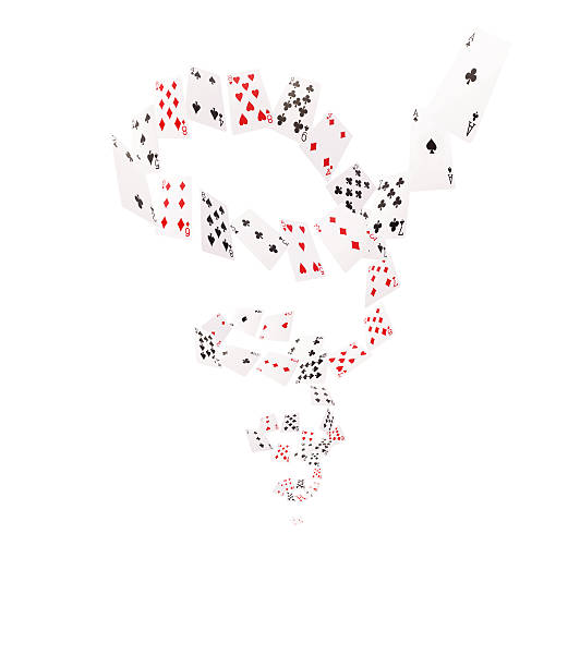 istock Game cards flying in a spiral. Isolate on white background 520794910