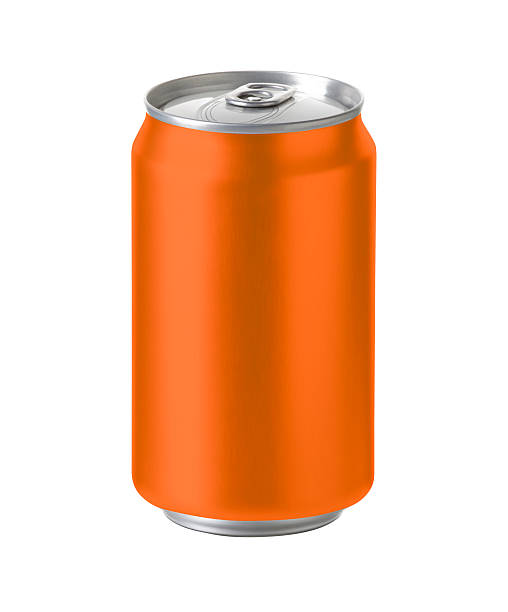 istock orange aluminum can with space for design and clip path 520799800