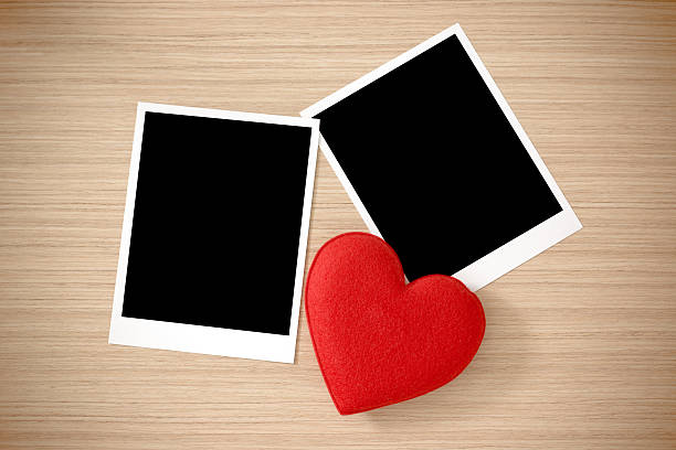 istock Love heart and Photo frame or polaroid 520800078