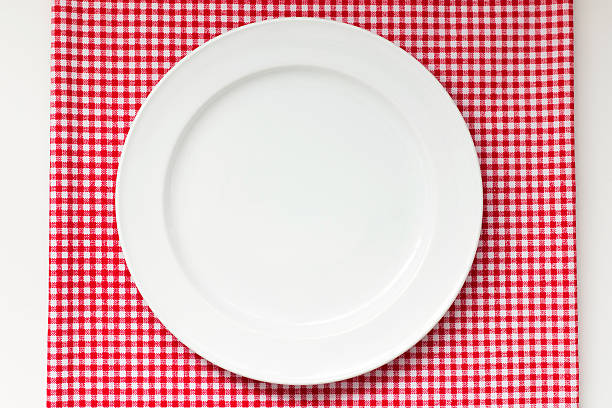 istock Top view of white dish or plate 520800170