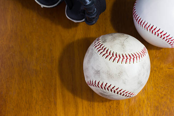 istock Baseball ball and glove 520802192