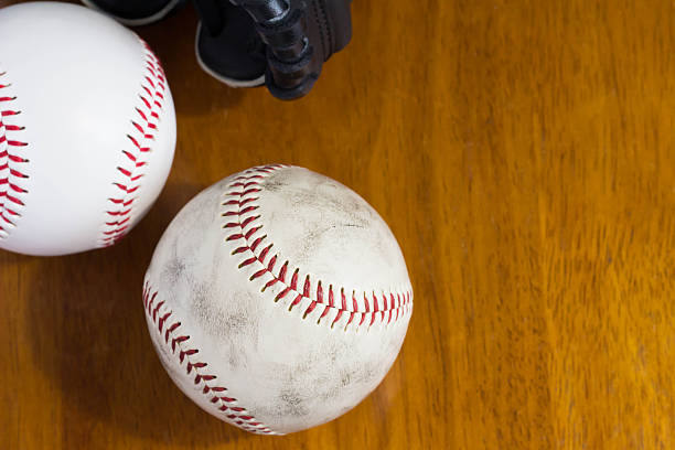 istock Baseball ball and glove 520802234