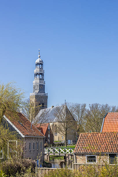istock Church tower in historical city Hindeloopen 520802512