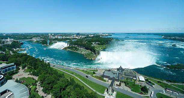High View of Niagara Falls stock photo