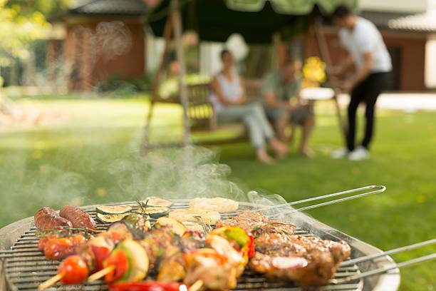 istock Delicious food on the grill 520802924