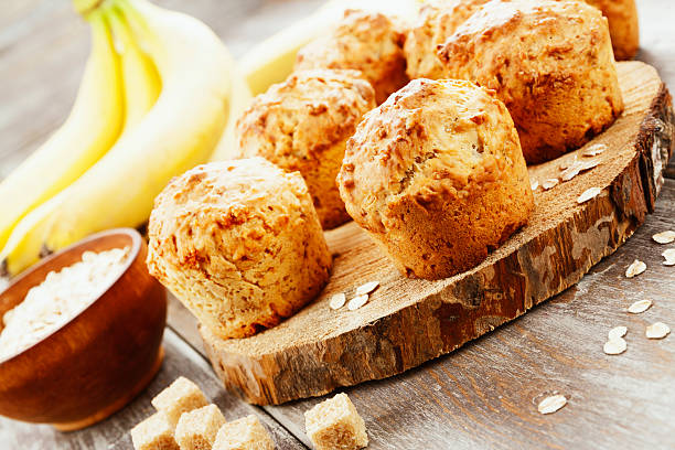 istock Banana muffins with oat flakes 520803004