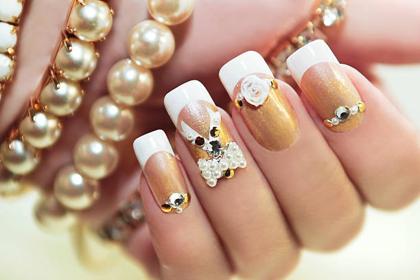 istock Pearl French manicure. 520804337