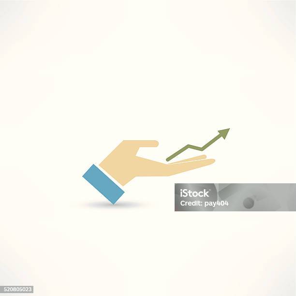 Diagram Of Growth Icon Stock Illustration - Download Image Now - Abstract, Achievement, Analyzing