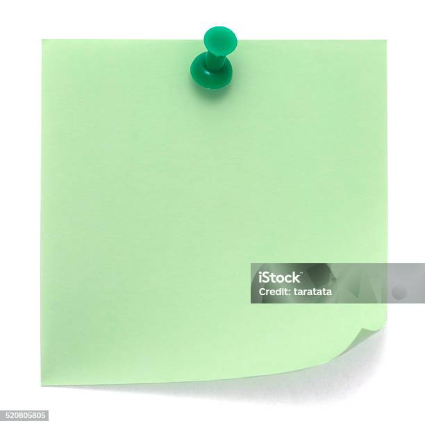 Verde Nota De Postit Foto de stock y más banco de imágenes de Blanco -  Color - Blanco - Color, Colgar, Comunicación - iStock