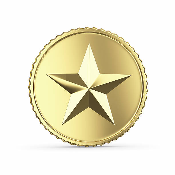 istock Star coin golden 520809967