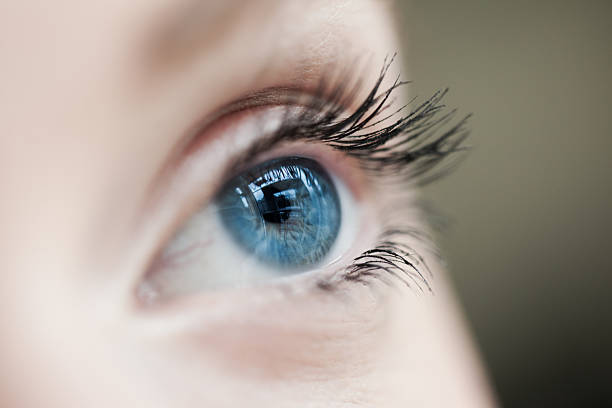 istock Beautiful blue eye in macro world 520834898