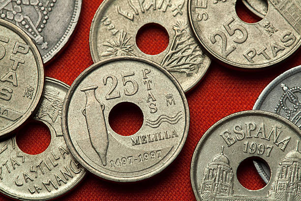 istock Coins of Spain. Phoenician amphora. Melilla. 520835676
