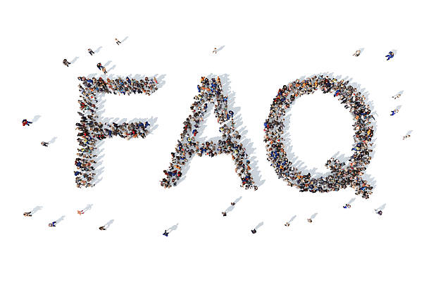 istock Group of people forming FAQ word 520835788