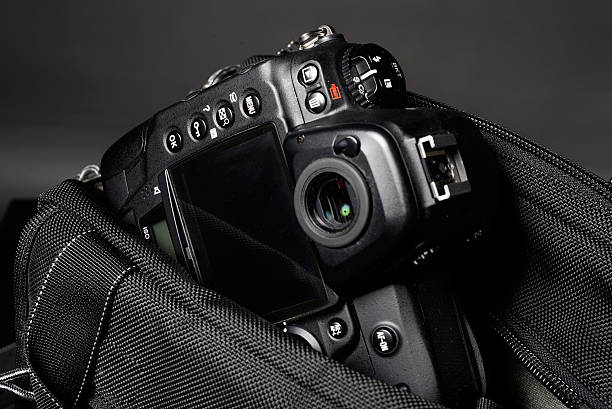 istock modern travel accessories with pocket digital camera 520836780