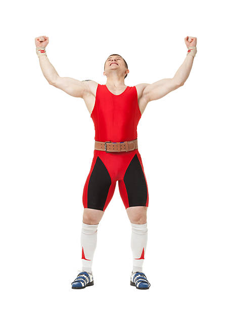 istock Portrait of professional athlete isolated on white. 520837016