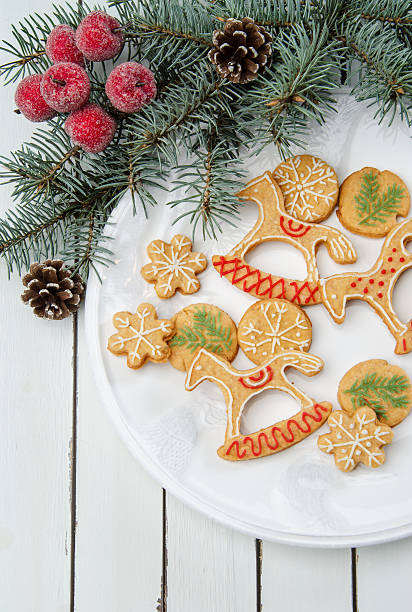 istock Christmas cookies in festive decoration 520838271