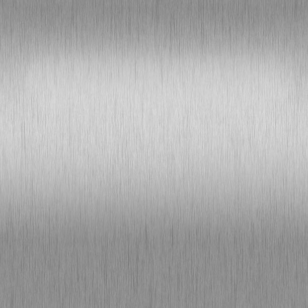 istock Stainless steel / Steel plate / Silver background chrome texture 520838511
