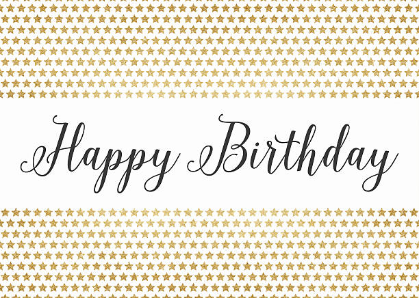 istock Gold glitter happy birthday background 520840930