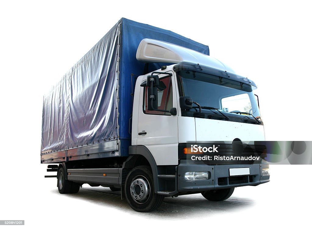 transport truck- clipping path - Lizenzfrei Behälter Stock-Foto