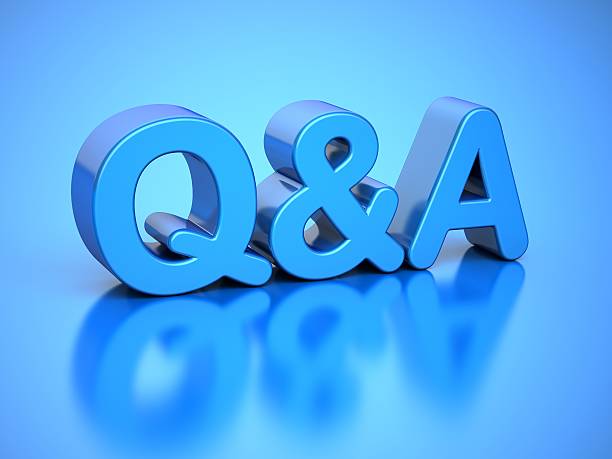 istock Questions and Answers on Blue Background 520841909