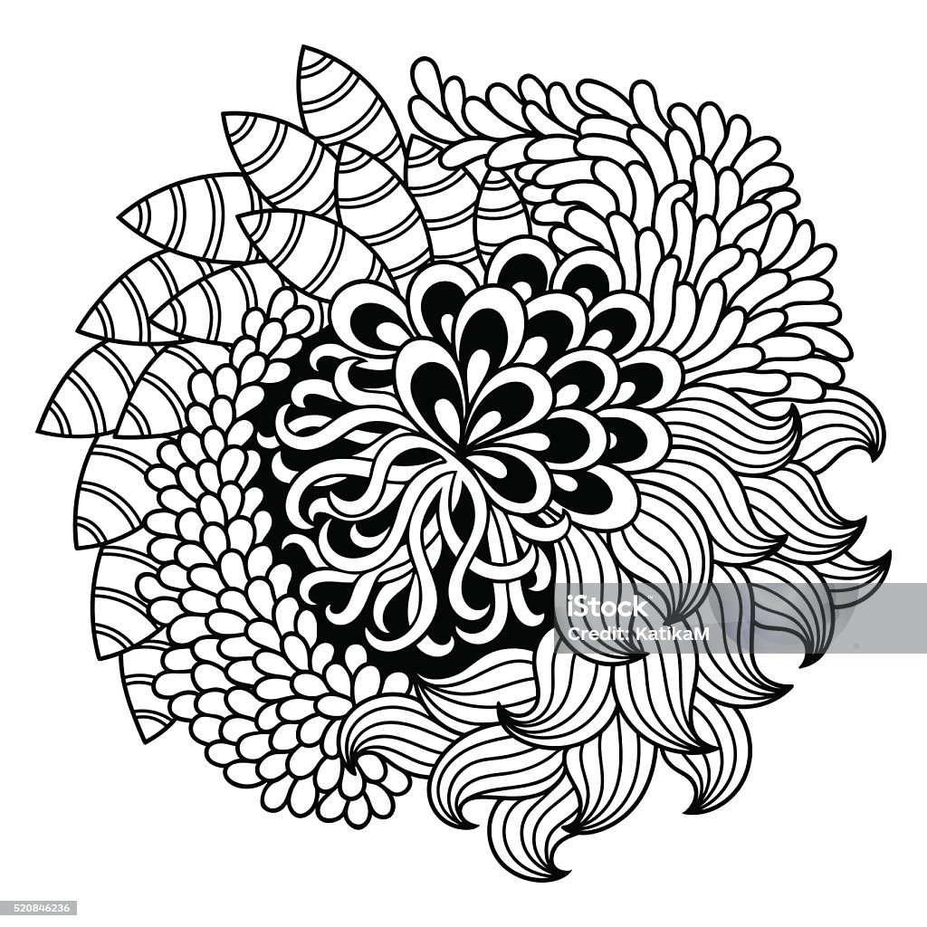 Hand Drawn Abstract Background Vector Outline Abstract Wavy Drawing ...