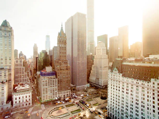 Aerial view of fifth avenue
