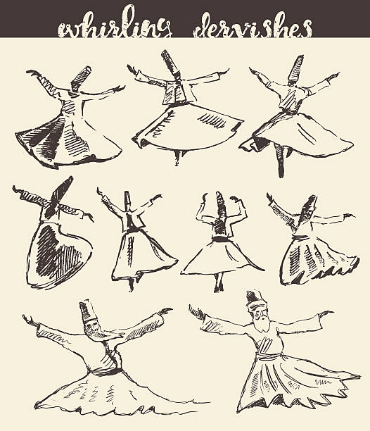 Whirling Dervishes Mevlana Sufi Hand Drawn Sketch Stock Illustration -  Download Image Now - Sufism, Arabic Style, Cultures - iStock