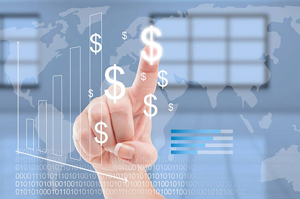 istock Global economy or dollar curency conversion worldwide concept 520847156