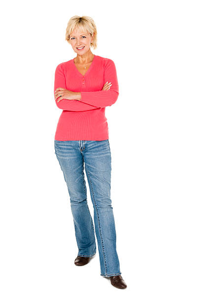 istock Smiling Mature Woman Full Length 520860483