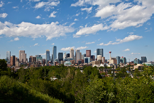 Calgary Skyline on a summers day