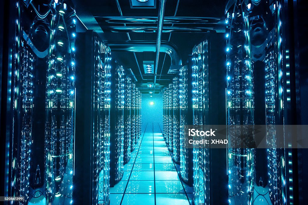 Daten-center - Lizenzfrei Netzwerkserver Stock-Foto
