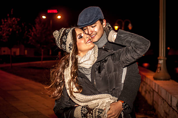 istock Young couple in love outdoor 520862333