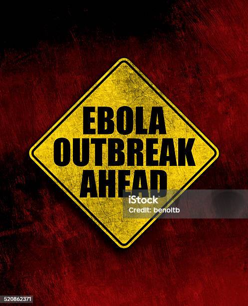 Ebola Outbreak Warning Sign Stock Illustration - Download Image Now - Bacillus Subtilis, Bacterium, Biotechnology