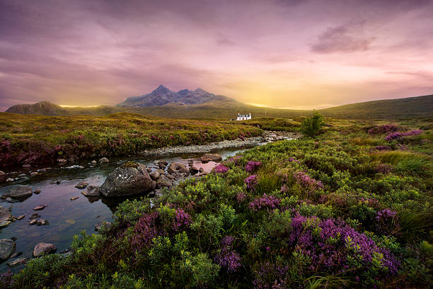 sligachan río, escocia - escocia fotografías e imágenes de stock