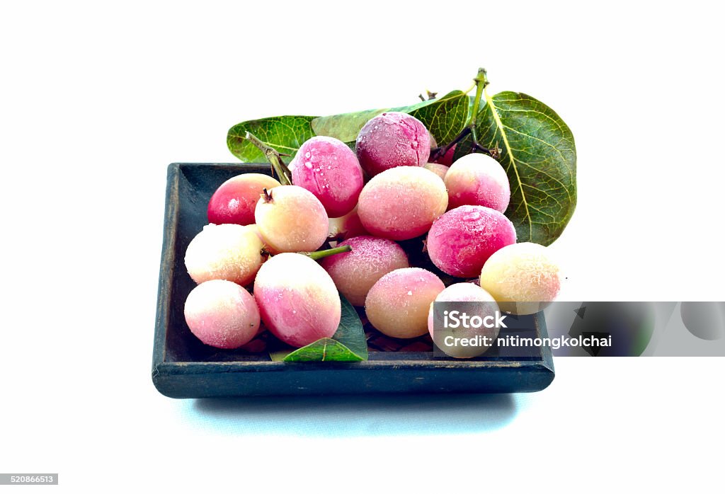 Carissa carandas L. tropical fruit (Scientific name Carissa cara carissa carandas L. tropical fruit (Scientific name Carissa carandas Linn.) on white background. Antioxidant Stock Photo