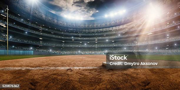 Baseball Stadium Stock Photo - Download Image Now - Baseball - Sport, Baseball - Ball, Stadium