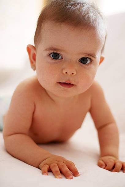 istock Adorable baby girl. 520877380