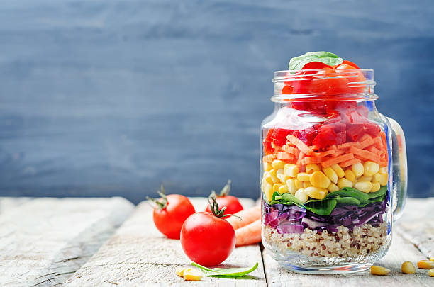 istock homemade rainbow salad with vegetables and quinoa 520878060