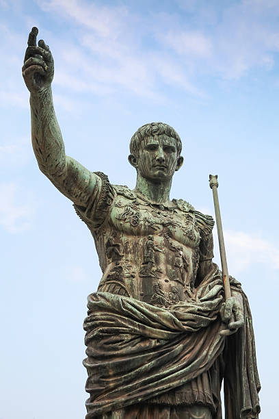 istock Caesar Augustus, ancient statue in Rome, Italy 520879020
