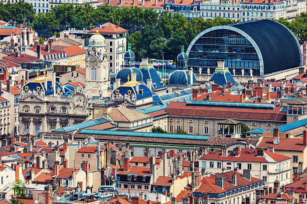 istock Aerial panorama of Lyon 520881834