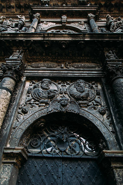 istock Bernardine Cathedral patterns close up. Ancient historical church and monastery 520881970
