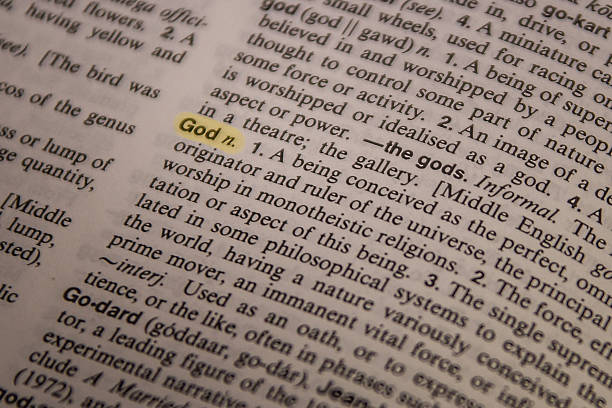 dieu-définition du dictionnaire - monotheist photos et images de collection