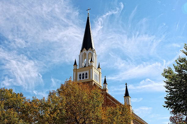 istock Church Steeple - Amazing Sky 520887407