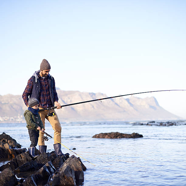 istock It's his first fishing trip with dad 520887925