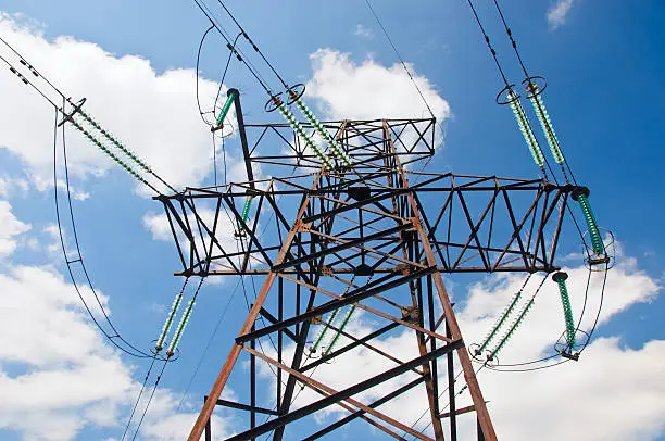 Photo of Power Line against sky background.